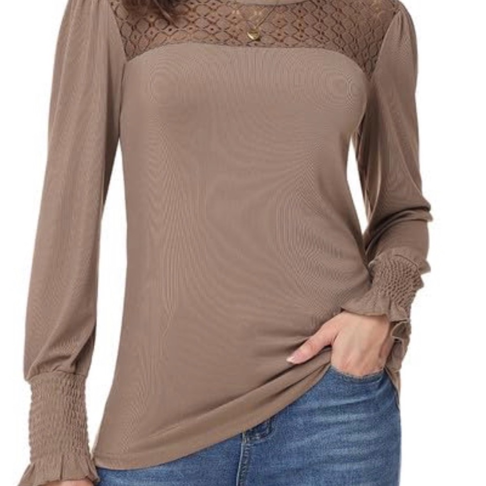 Elegant Tan Women's Top